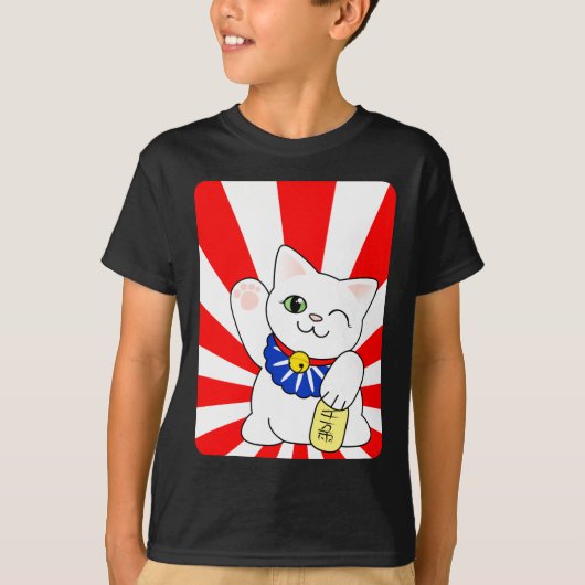 T-shirt Chat chanceux de Maneki Neko (Devant)