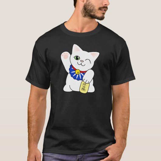 T-shirt Chat chanceux de Maneki Neko (Devant)