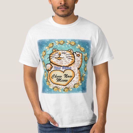 T-shirt Chat Chanceux Miaou (Devant)