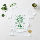 T-shirt Chat chanceux vert Art de la Saint-Patrick