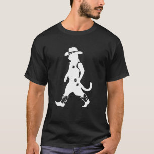T-shirt Chat Chapeau de Cowboy Bottes Cowgirl Western Coun