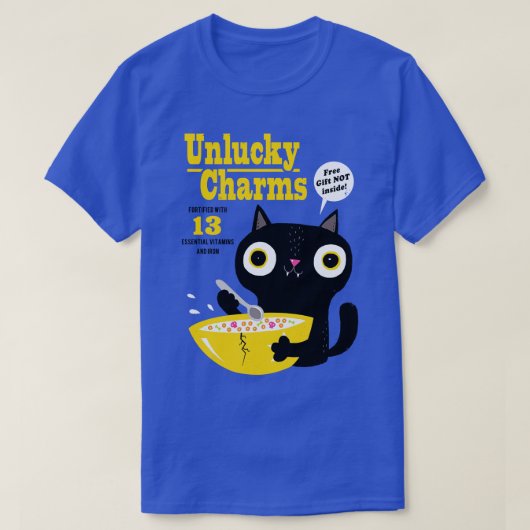 T-shirt Chat Charms Malchanceux (Design devant)