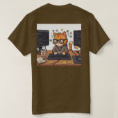T-shirt Chat Chasseur de Bogues (Design dos)