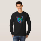 T-shirt Chat Chat Chat Noir Chat (Devant entier)