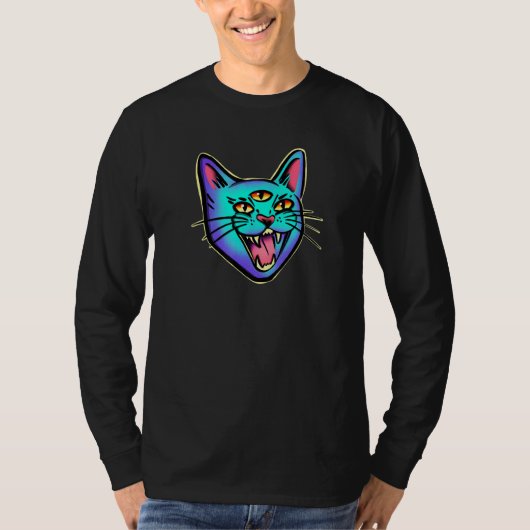 T-shirt Chat Chat Chat Noir Chat (Devant)