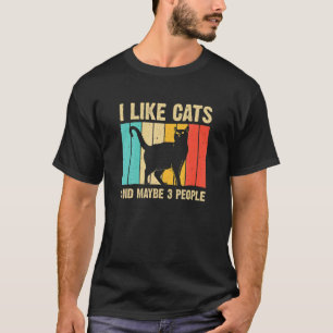 T-shirt Chat Chat Pour Hommes Femmes Animal Introverti