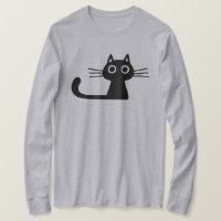 Chat chaton noir mignon avec de longs Whiskers