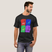 T-shirt Chat Chats Chat Art Pop (Devant entier)