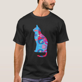 T-shirt Chat Chats Chat Cat Graphisme coloré