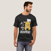 T-shirt Chat Chef C'est Temps De Faire Des Biscuits (Devant entier)