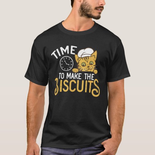 T-shirt Chat Chef C'est Temps De Faire Des Biscuits 5 (Devant)