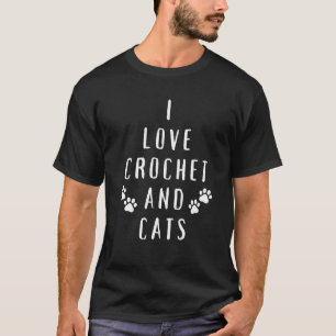 T-shirt Chat Chéri J'adore CROCHET Et Les Chats