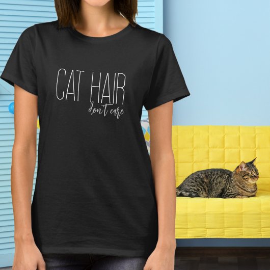 T-shirt Chat Cheveux ne se soucient pas de l'Amoureux des