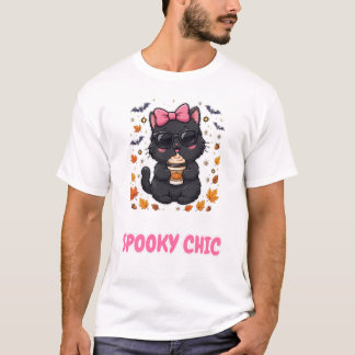 T-shirt Chat chic et effrayant