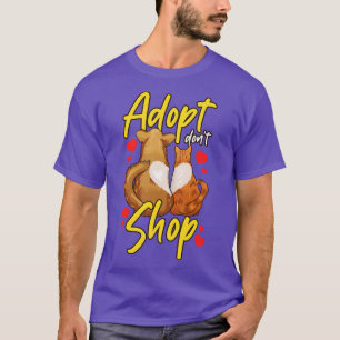 T-shirt Chat chien adopter Dont Shop