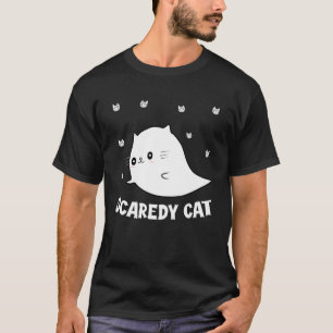 T-shirt Chat Chien Fantôme Effrayant Chaton Chat Halloween