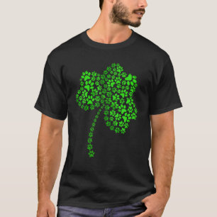 T-shirt Chat Chien Paw Shamrock St Patrick's Day Paws
