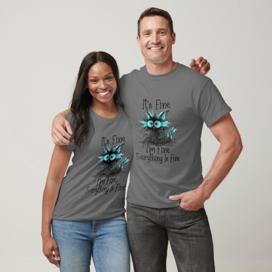 T-shirt Chat Choqué – Ça Va Chat Emmêlé (Unisexe)