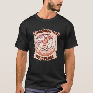 T-shirt Chat Chuchoteur de Roulé à la Cannelle Pâtisserie 