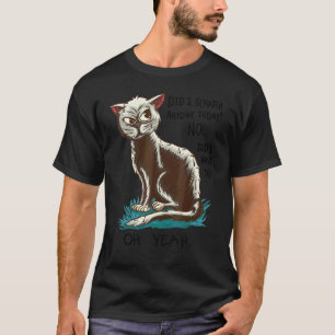 T-shirt Chat     citations sarcastiques   Est-ce que je vo