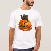 T-shirt Chat Citrouille (Devant)