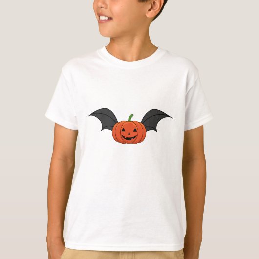 T-shirt Chat Citrouille d'Halloween (Devant)