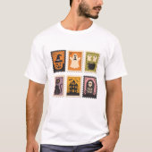 T-shirt Chat Citrouille Halloween Ghost mignon (Devant)