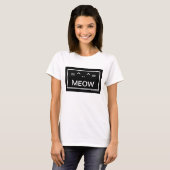 T-shirt chat clavier caractères MEOW (Devant entier)