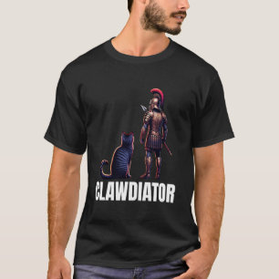 T-shirt Chat Clawdiator Gladiateur