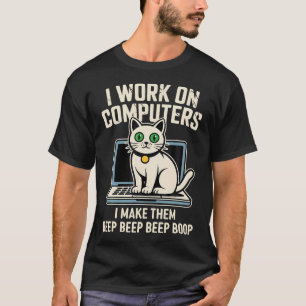 T-shirt Chat Codeur Informatique