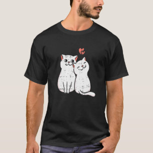 T-shirt Chat Cœur Saint Valentin Kitten Kitty Amour Anima