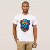 T-shirt Chat coloré (Devant entier)