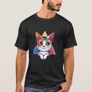 T-shirt Chat Coloré