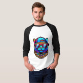 T-shirt Chat coloré (Devant entier)