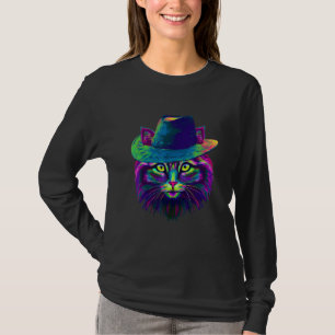 T-shirt Chat coloré