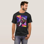 T-shirt Chat coloré chaton adorable (Devant entier)