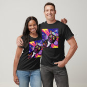 T-shirt Chat coloré chaton adorable (Unisexe)
