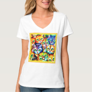 T-shirt Chat coloré et chaton Motif. Commandez dès mainten