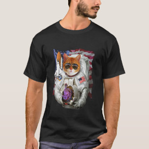 T-shirt , Chat comme astronaute pilote, commandant de la n