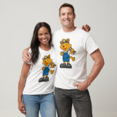 T-shirt Chat comme Mécanique avec Spanner (Unisexe)