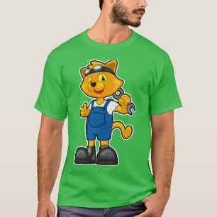 T-shirt Chat comme Mécanique avec Spanner