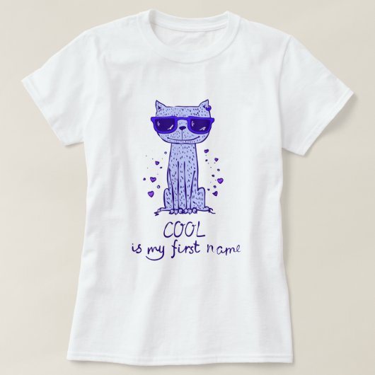 T-shirt Chat cool (Design devant)