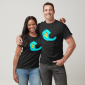 T-shirt Chat cool Sur Surfboard Riding Vague (Unisexe)