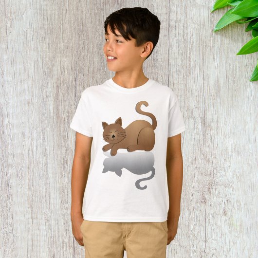 T-shirt Chat couché