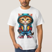 T-shirt chat coupé (Devant)