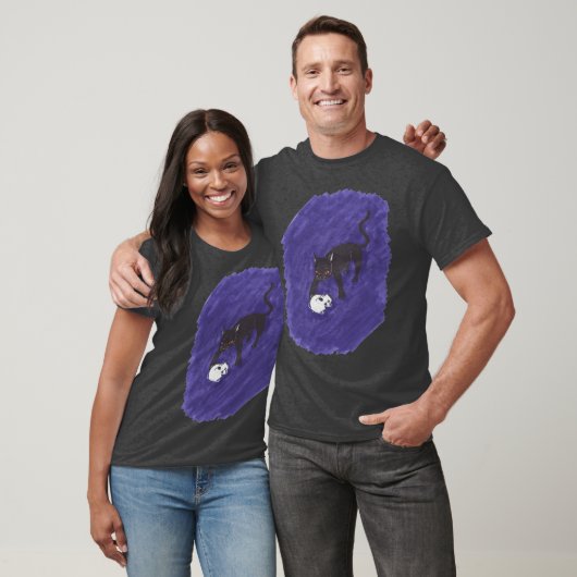 T-shirt Chat & Crâne (Unisexe)