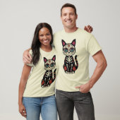 T-Shirt Chat Crâne de Sucre (Unisexe)