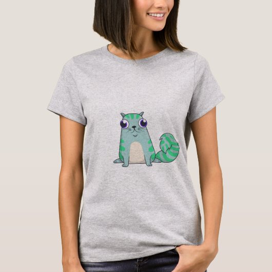 T-shirt Chat CryptoKitties d'Alice (Devant)