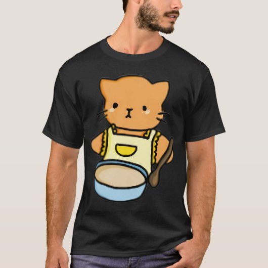 T-shirt Chat cuisine (Devant)