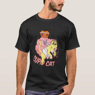 T-shirt chat Cupidon de la Saint-Valentin